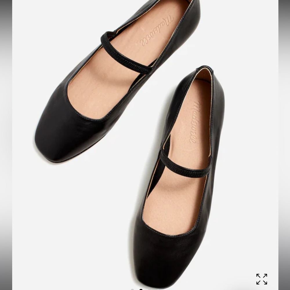 Madewell Greta Black Leather Flats - Picture 5 of 5
